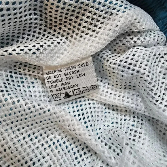 Tommy Bahama Swim Trunks Shorts Men's L Blue Mesh Lined Cargo Zip Pocket - Picture 8 of 13